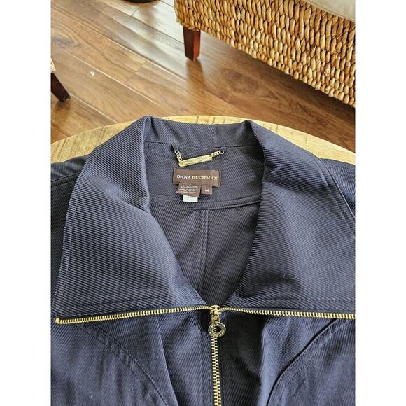 Dana Buckman Women's Lightweight Navy Jacket Size Medium Nautical / Beach - Picture 10 of 11